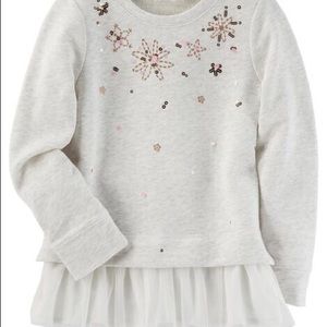 Oshkosh Glitter Peplum Top